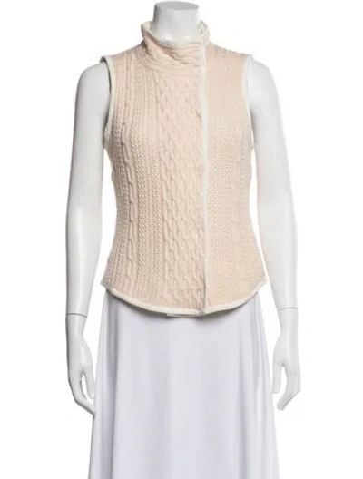 Pre-owned St John Wool Vest In Neutral
