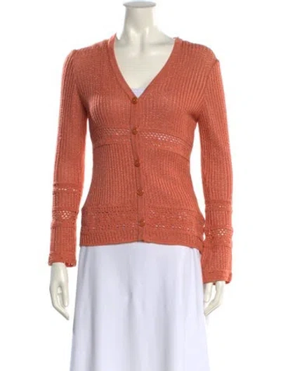 Pre-owned St John Wool V-neck Sweater