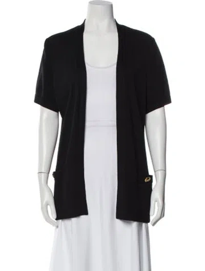 Pre-owned St John Wool V-neck Sweater In Multi