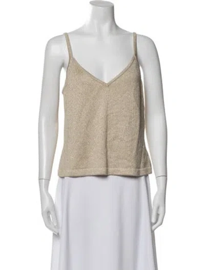 Pre-owned St John Wool V-neck Top