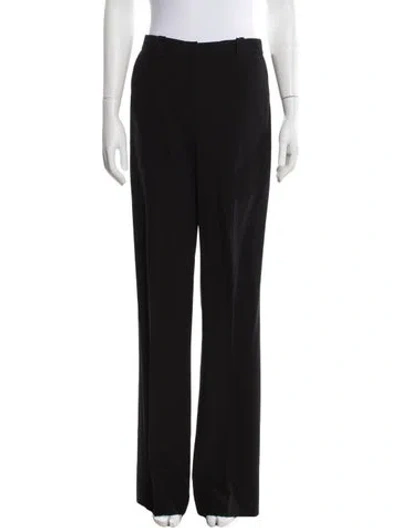 Pre-owned St John Wool Wide Leg Pants In Black