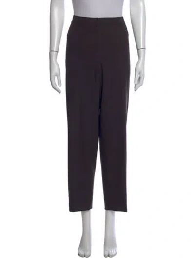 Pre-owned St John Wool Wide Leg Pants In Black