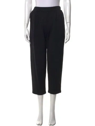 Pre-owned St John Wool Wide Leg Pants In Black