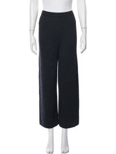 Pre-owned St John Wool Wide Leg Pants In Black