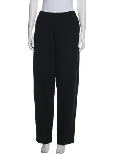 Pre-owned St John Wool Wide Leg Pants In Black
