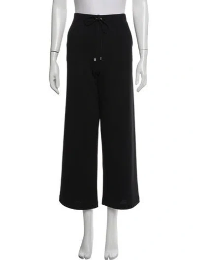 Pre-owned St John Wool Wide Leg Pants In Black