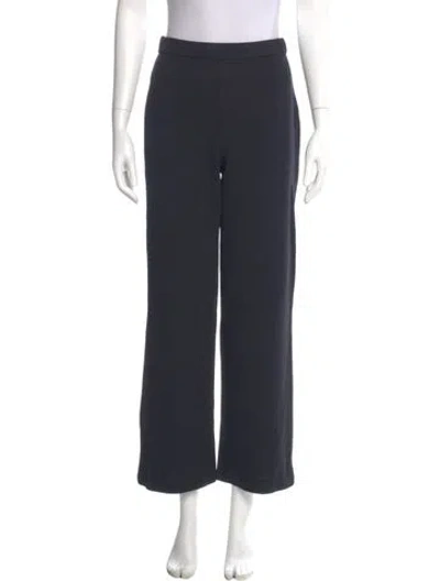 Pre-owned St John Wool Wide Leg Pants In Blue