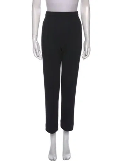 Pre-owned St John Wool Wide Leg Pants In Blue