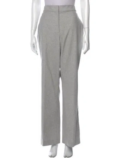 Pre-owned St John Wool Wide Leg Pants In Blue