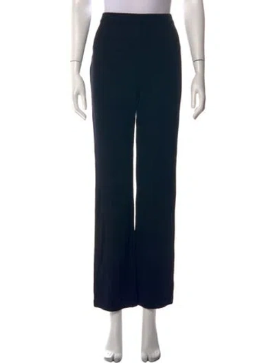 Pre-owned St John Wool Wide Leg Pants In Blue