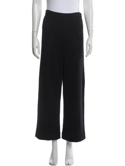 Pre-owned St John Wool Wide Leg Pants In Blue