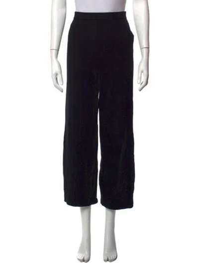 Pre-owned St John Wool Wide Leg Pants In Blue
