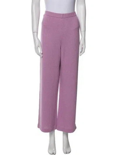 Pre-owned St John Wool Wide Leg Pants In Brown
