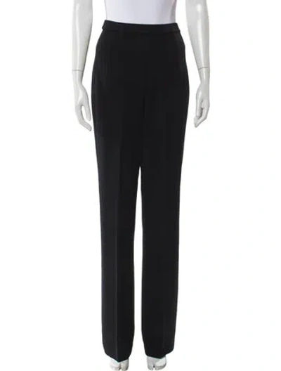 Pre-owned St John Wool Wide Leg Pants In Gray