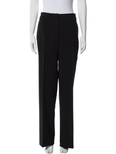 Pre-owned St John Wool Wide Leg Pants In Gray