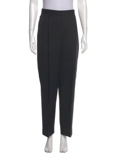 Pre-owned St John Wool Wide Leg Pants In Gray