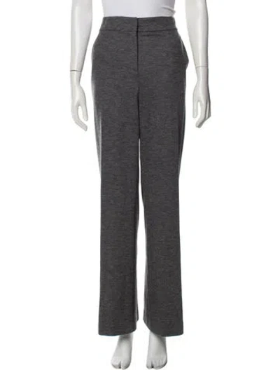 Pre-owned St John Wool Wide Leg Pants In Gray