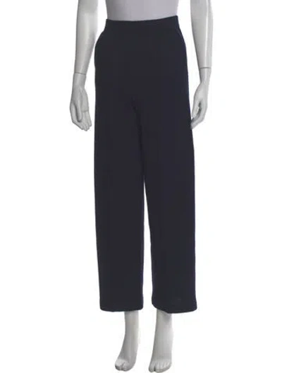 Pre-owned St John Wool Wide Leg Pants In Gray
