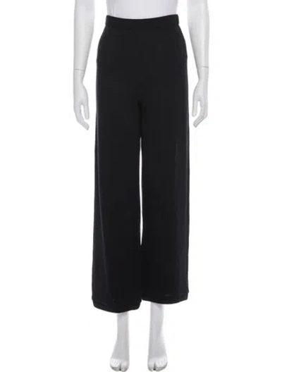 Pre-owned St John Wool Wide Leg Pants In Gray