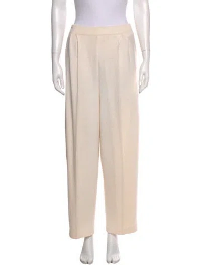 Pre-owned St John Wool Wide Leg Pants In Neutral