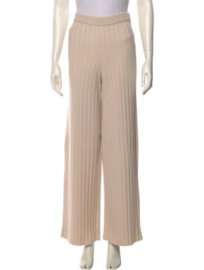 Pre-owned St John Wool Wide Leg Pants In Neutral