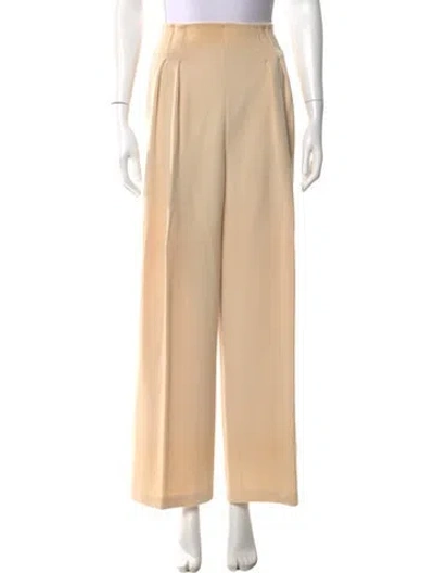 Pre-owned St John Wool Wide Leg Pants In Neutral