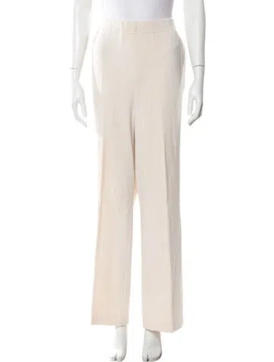 Pre-owned St John Wool Wide Leg Pants In Neutral