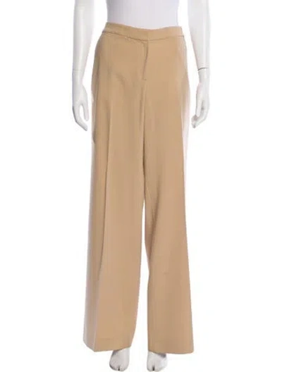 Pre-owned St John Wool Wide Leg Pants In Neutral