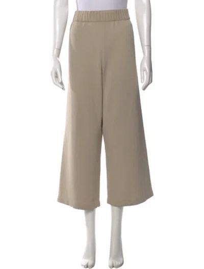 Pre-owned St John Wool Wide Leg Pants In Neutral