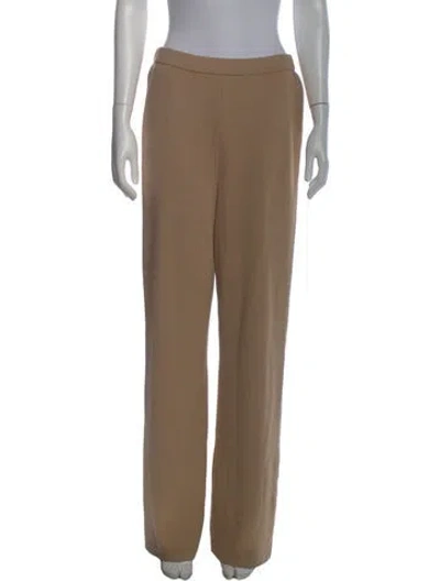 Pre-owned St John Wool Wide Leg Pants In Neutral
