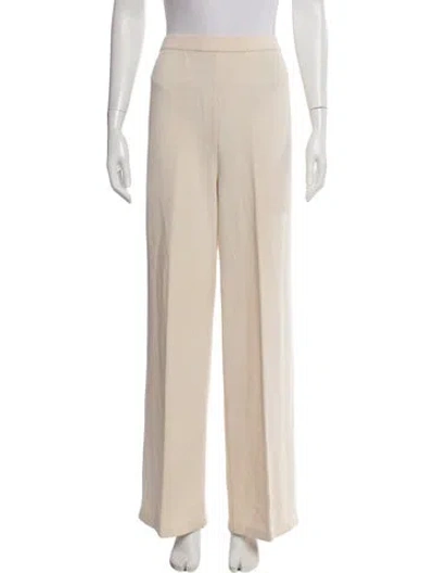 Pre-owned St John Wool Wide Leg Pants In Neutral