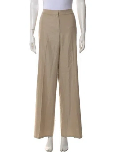Pre-owned St John Wool Wide Leg Pants In Neutral