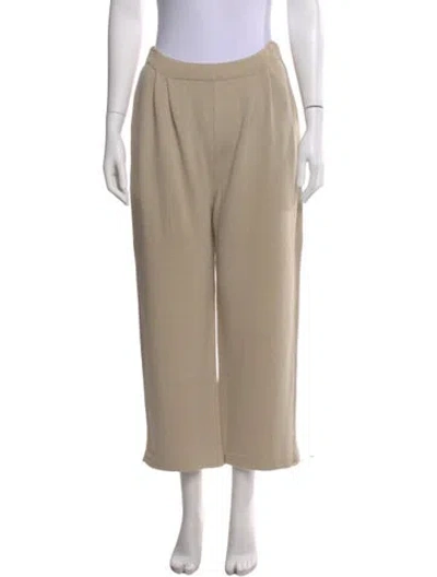 Pre-owned St John Wool Wide Leg Pants In Neutral