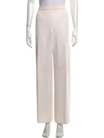 Pre-owned St John Wool Wide Leg Pants In Neutral