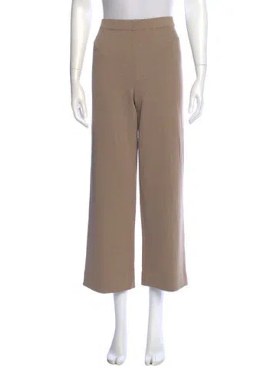 Pre-owned St John Wool Wide Leg Pants In Neutral