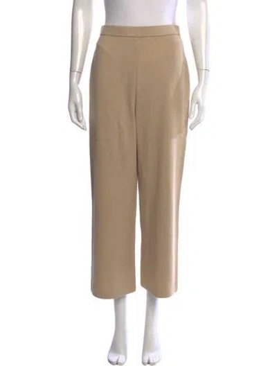 Pre-owned St John Wool Wide Leg Pants In Neutrals