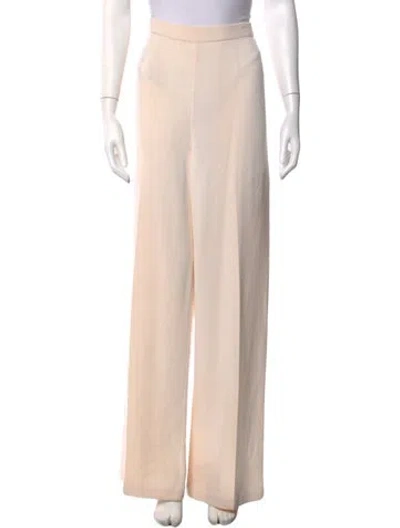 Pre-owned St John Wool Wide Leg Pants In Neutrals