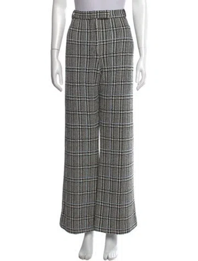 Pre-owned St John Wool Wide Leg Pants W/ Tags In Black