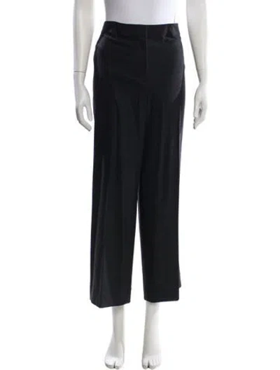 Pre-owned St John Wool Wide Leg Pants W/ Tags In Gray