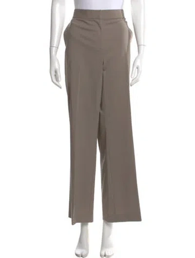 Pre-owned St John Wool Wide Leg Pants W/ Tags In Neutral