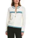 St John St. John Wool-blend Jacket In White