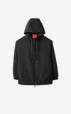 St John Woven Hood Coat In Bk00