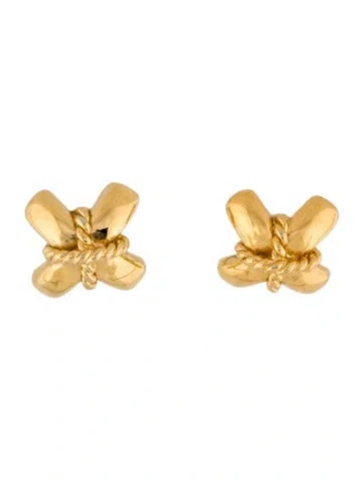 Pre-owned St John X Stud Earrings In Multi