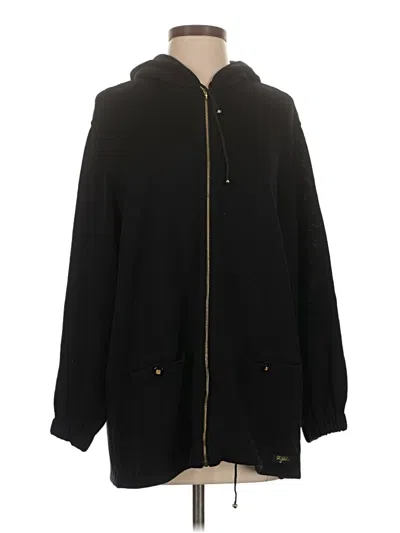 Pre-owned St John Zip Up Hoodie In Black