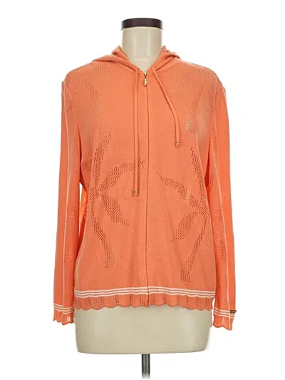Pre-owned St John Zip Up Hoodie In Orange