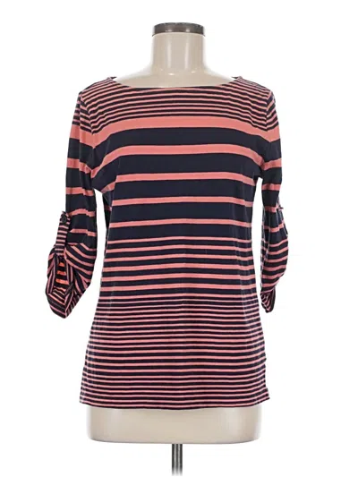 Pre-owned St. John's Bay 3/4 Sleeve T-shirt In Red