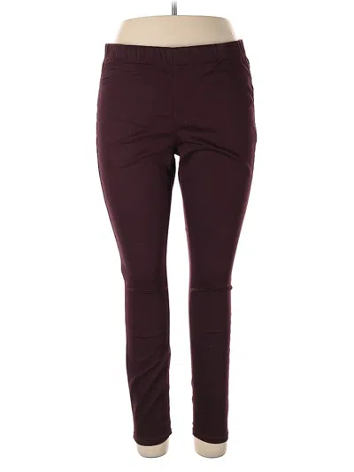 Pre-owned St. John's Bay Active Pants In Burgundy