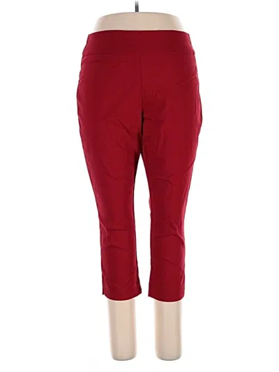 Pre-owned St. John's Bay Active Pants In Red