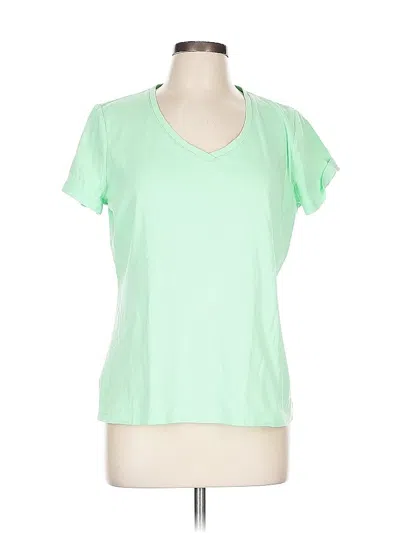 Pre-owned St. John's Bay Active T-shirt In Green
