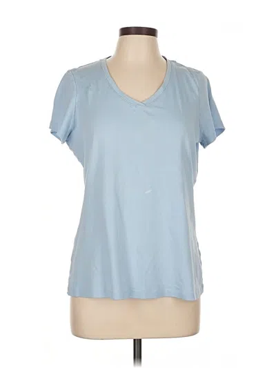 Pre-owned St. John's Bay Active T-shirt In Blue